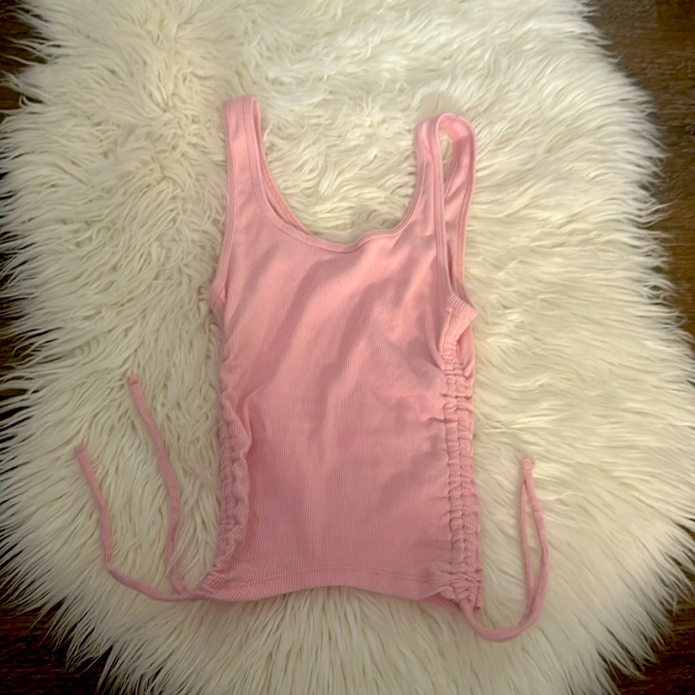 Pink Hollister crop top